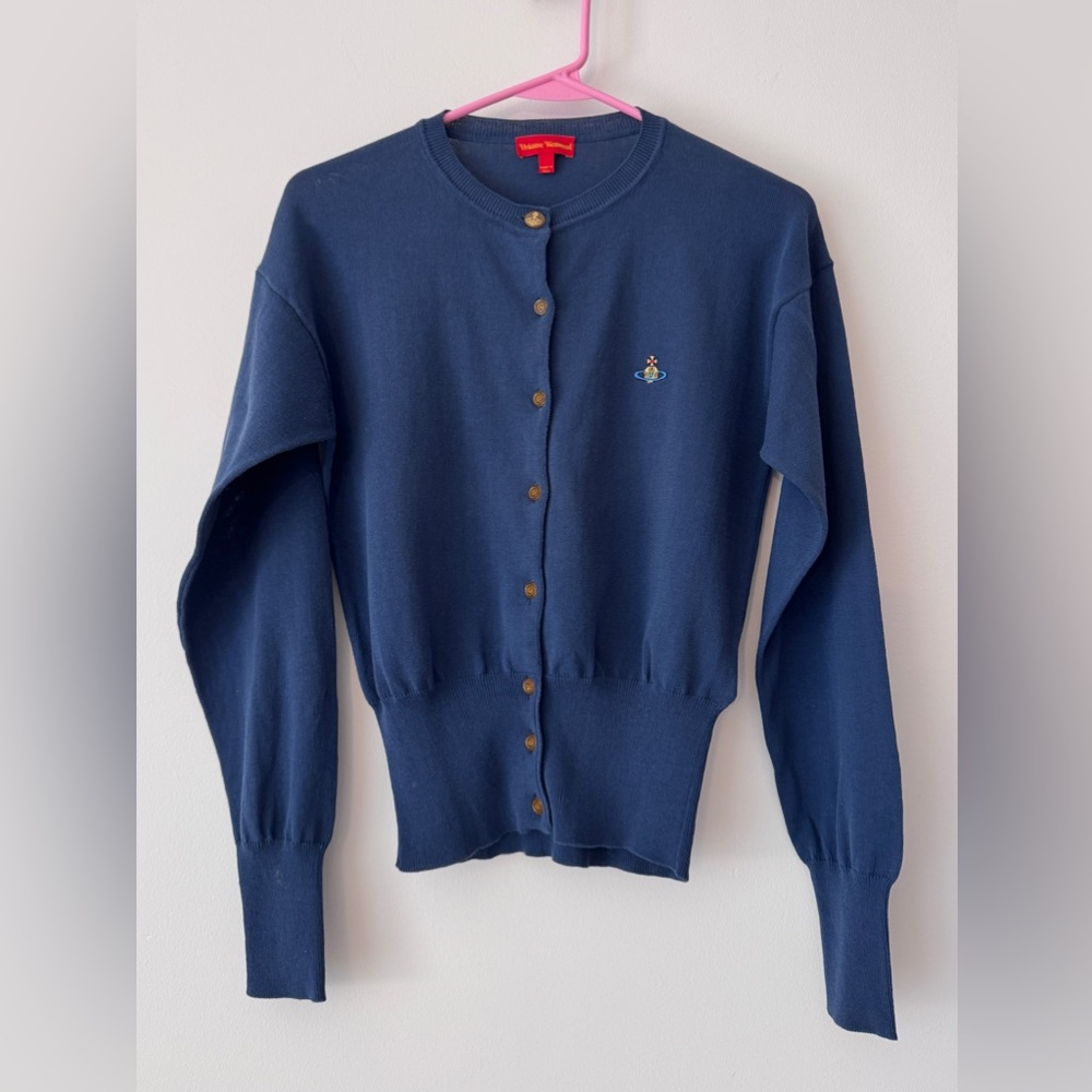 Vivienne Westwood Red Label ORB Cotton Cardigan Size Small